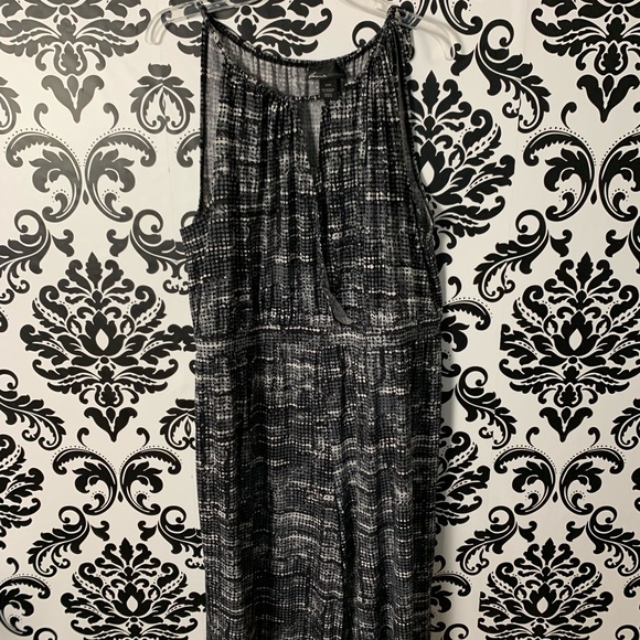 Lane Bryant Pants - Lane Bryant Black Gray Jumpsuit